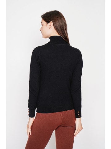 C& Jo Rollkragenpullover in Schwarz