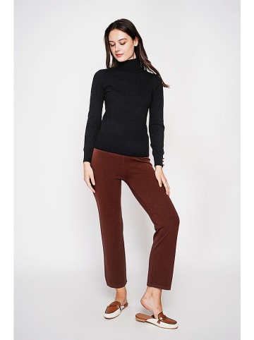 C& Jo Rollkragenpullover in Schwarz