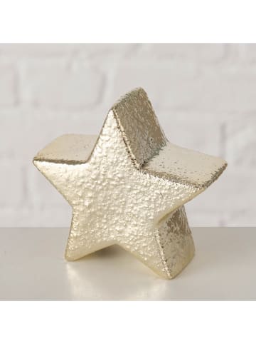 Boltze Dekoaufsteller "Sterni" in Gold - (B)8 x (H)7,5 x (T)3,5 cm