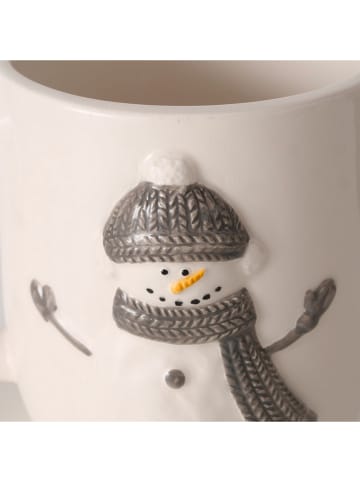 Boltze Jumbotasse ''Frosty'' in Beige/ Braun - 400 ml