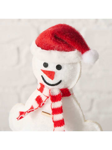Boltze Decofiguur "Tony" wit/rood - (H)20,5 cm