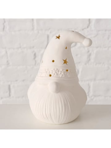 Boltze LED-Dekofigur "Tino" in Creme - (H)14 cm