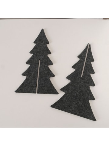 Boltze Dekoaufsteller "Felty" in Grau - (B)27 x (H)50 x (T)27 cm