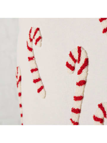 Boltze Poduszka "Candycane" w kolorze biało-czerwonym - 45 x 45 cm