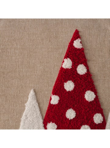 Boltze Kissen "Mali" in Beige/ Rot/ Weiß - (L)50 x (B)30 cm