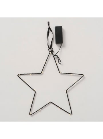 Boltze LED-Dekoanhänger "Elvira" in Schwarz - (B)29,5 x (H)29,5 cm