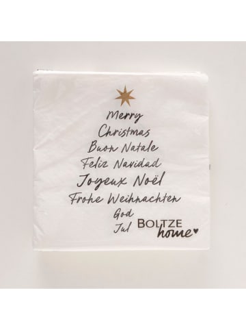 Boltze Serwetki (20 szt.) "Mondiale" w kolorze biało-czarnym