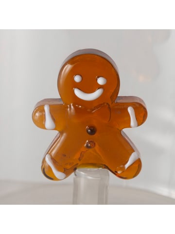 Boltze Drinkglas "Ginger" transparant/lichtbruin - (H)8 cm