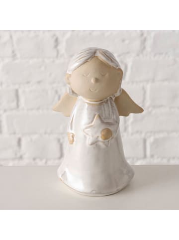 Boltze Figurka dekoracyjna "Terrana" w kolorze beżowo-białym - wys. 14,8 cm