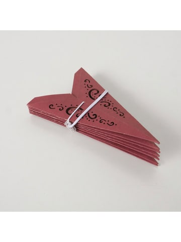 Boltze Dekoanhänger "Kassina" in Rot - (H)16,5 x Ø 50 cm