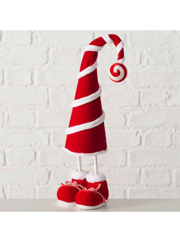 Boltze Deco-object "Santino" rood/wit - (B)15 x (H)42 x (D)11,5 cm