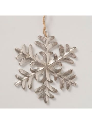 Boltze Weihnachtsanhänger "Snefi" in Silber - (L)16 cm