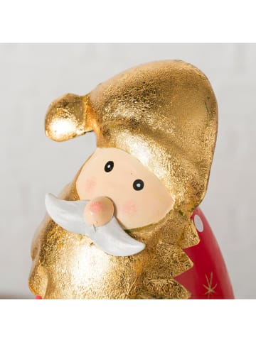 Boltze Figurka dekoracyjna "Manny" w kolorze złoto-czerwonym - wys. 18,5 cm