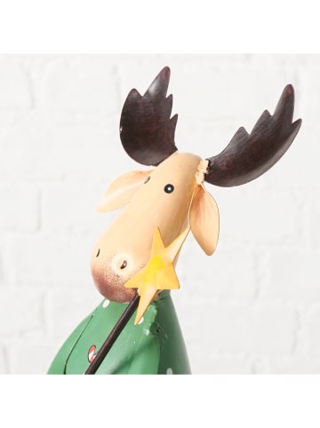 Boltze Dekoracja "Heini" w kolorze kremowo-zielonym - wys. 42 cm