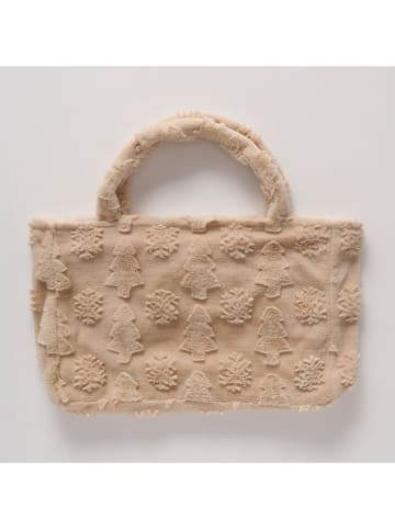 Boltze Shopper bag "Naina" w kolorze beżowym - 30 x 10 cm
