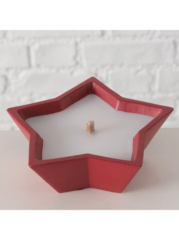 Boltze Kerzentopf "Bonko" in Rot - (H)4,5 cm