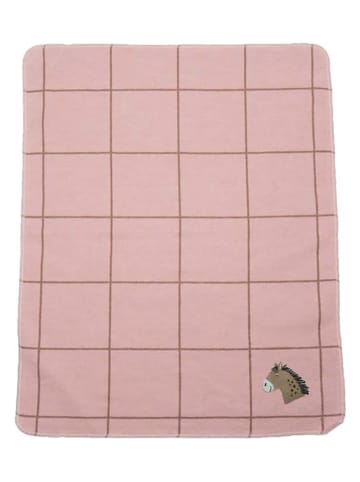 David Fussenegger Decke "Juwel - Karo/Pferd " in Rosa/ Hellbraun