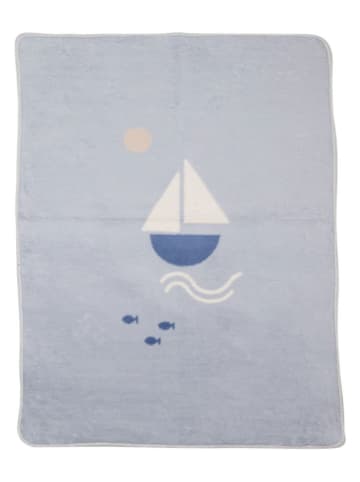 David Fussenegger Decke "Maja - Segelboot" in Hellblau