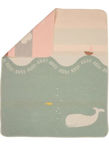 David Fussenegger Baby- & Kinderdecke "Juwel - Wal" in Beige/ Grün