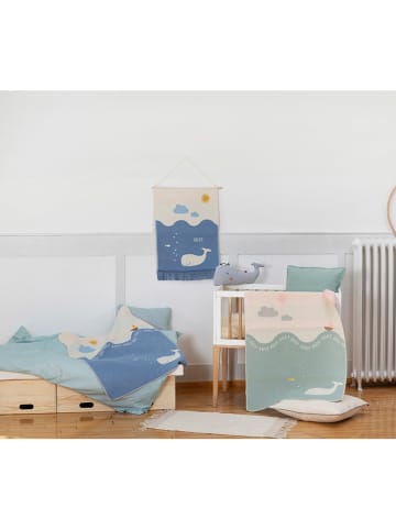David Fussenegger Baby- & Kinderdecke "Juwel - Wal" in Beige/ Grün