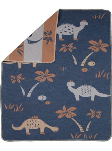 David Fussenegger Kocyk w kolorze granatowo-beżowym