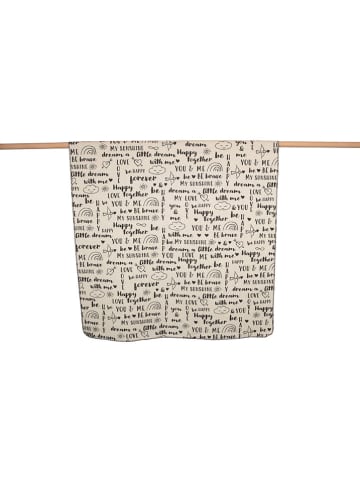 David Fussenegger Kinderdecke "Juwel - Sketches" in Creme/ Schwarz