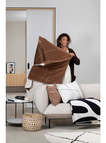 David Fussenegger Wohndecke "Savona - Geschwungene Linien" in Hellbraun