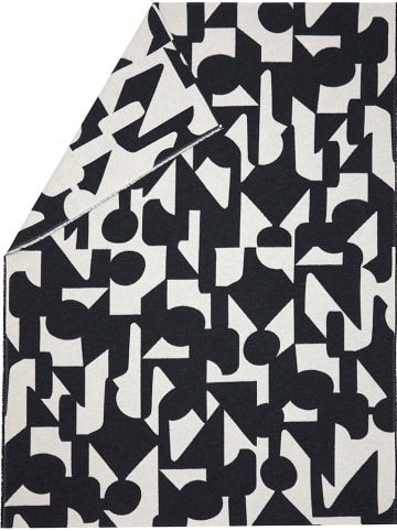 David Fussenegger Flanelldecke "Luca" in Schwarz/ Weiß