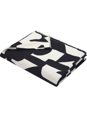 David Fussenegger Flanelldecke "Luca" in Schwarz/ Weiß