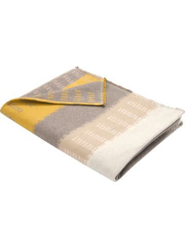 David Fussenegger Flanellen deken "Luca" geel/grijs