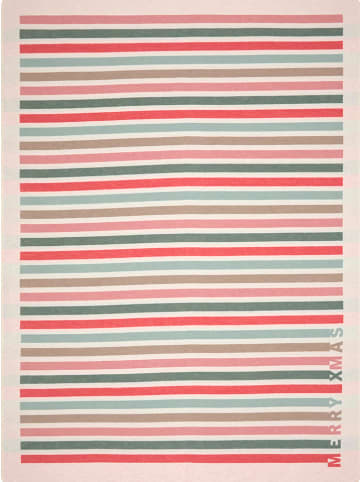 David Fussenegger Flanelldecke "Silvretta - Xmas" in Rot/ Weiß/ Türkis