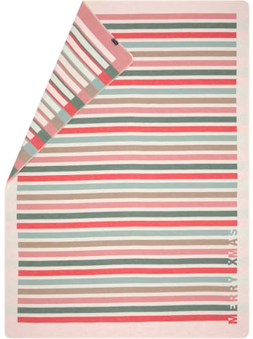 David Fussenegger Flanelldecke "Silvretta - Xmas" in Rot/ Weiß/ Türkis