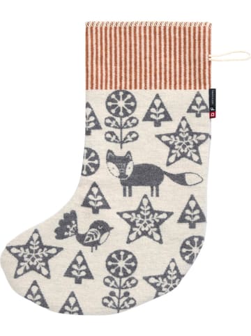 David Fussenegger Skarpeta świąteczna "Silvretta - Folklore" w kolorze jasnoróżowo-kremowym