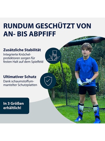 Hudora Schienbeinschützer mit Knöchelschutz in Grau