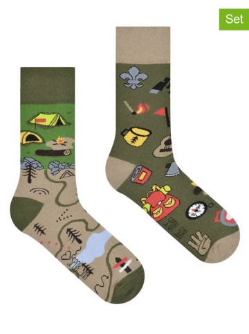 Spox Sox 2er-Set: Socken in Beige/ Khaki
