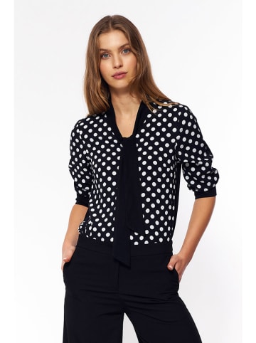 Nife Bluse in Schwarz/ Weiß