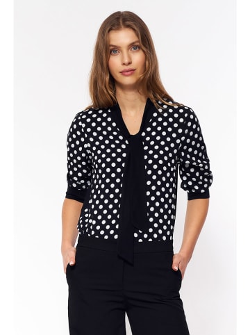 Nife Bluse in Schwarz/ Weiß