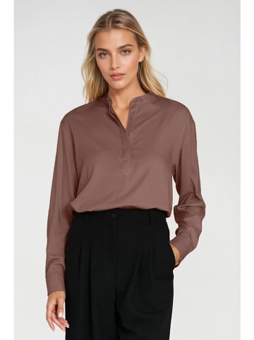 Nife Bluse in Hellbraun