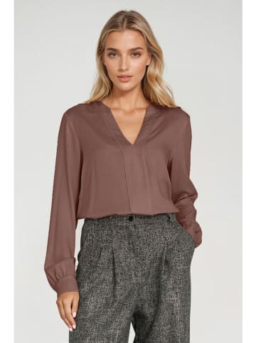 Nife Bluse in Hellbraun