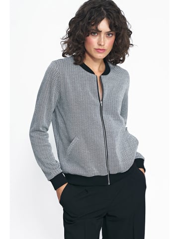Nife Blouson in Schwarz/ Weiß