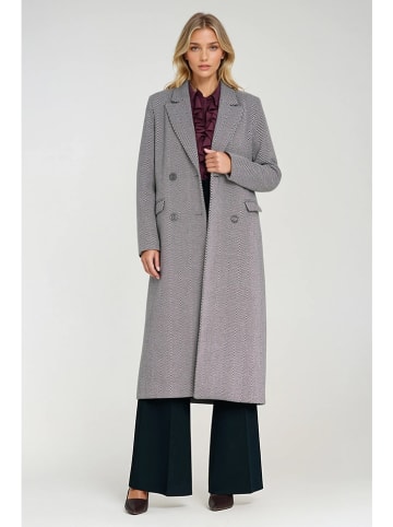 Nife Übergangsmantel in Grau/ Schwarz