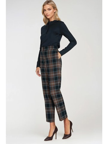 Nife Broek zwart/wit/oranje