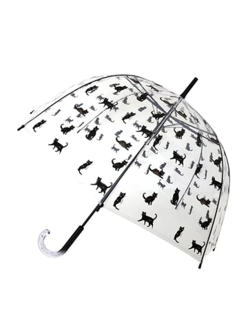 SMATI Stockschirm in Transparent/ Schwarz - Ø 84 cm