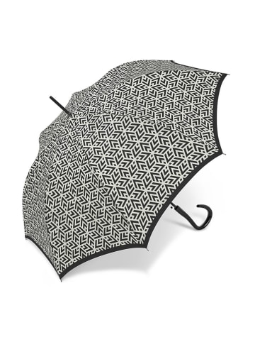 happy rain Stockschirm in Schwarz/ Creme - Ø 100 cm