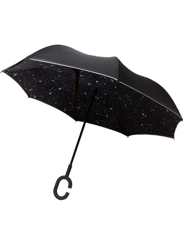 Le Monde du Parapluie Inside-Out-Schirm "Stars" in Schwarz - Ø 110 cm