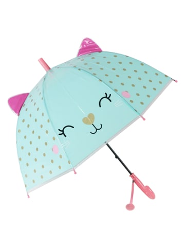 Le Monde du Parapluie Kinderschirm "Cat" in Türkis - Ø 70 cm