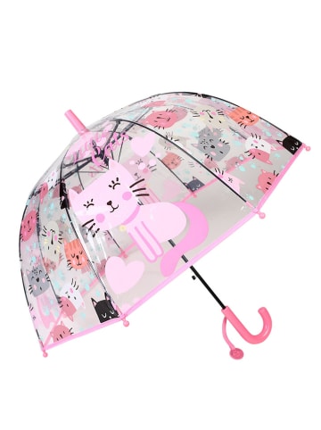 Le Monde du Parapluie Kinderschirm in Transparent/ Rosa - Ø 71 cm