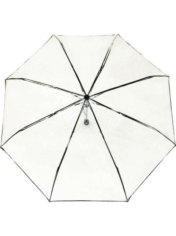 SUSINO Taschenschirm in Transparent/ Schwarz - Ø 98 cm