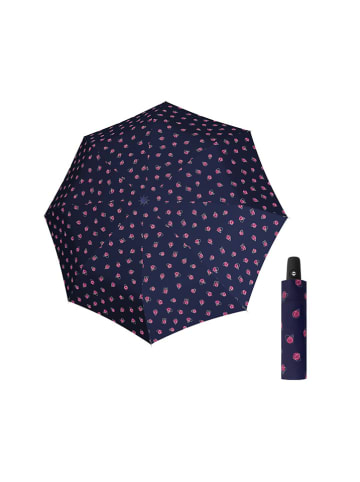 Doppler Zakparaplu donkerblauw/lichtroze - Ø 93 cm