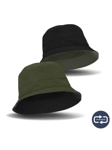 Bisetti Regenhut in Khaki/ Schwarz